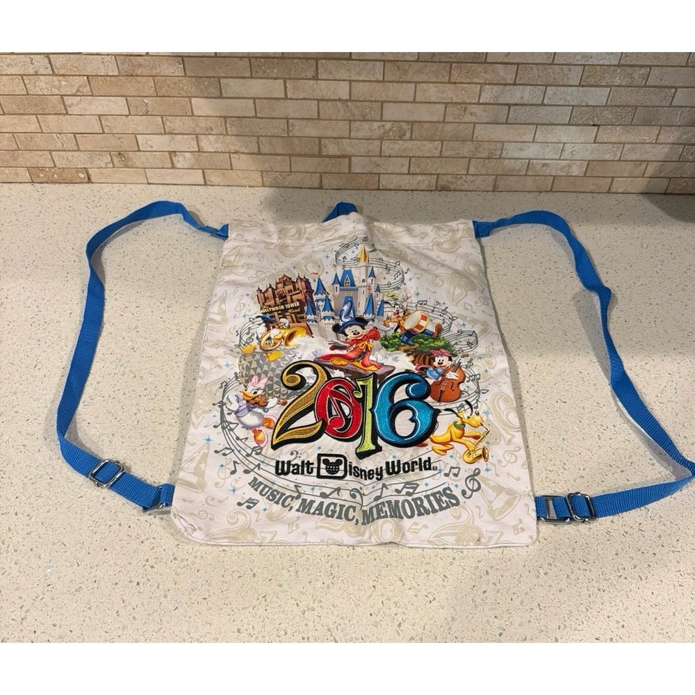 Disney Music Magic Memories Drawstring Tote 2016